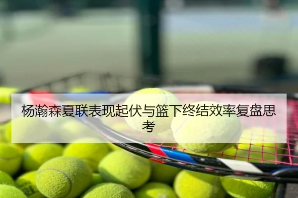杨瀚森夏联表现起伏与篮下终结效率复盘思考